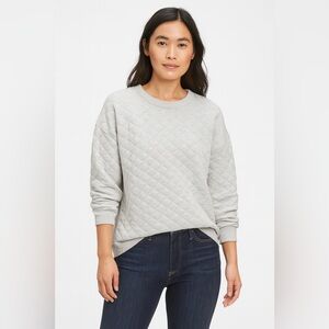 GAP XL Quilted Crew Neck Pullover Sweater